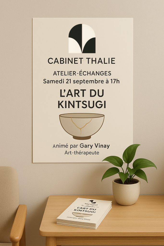 affiche évènementielle identité visuelle cabinet thérapeutes