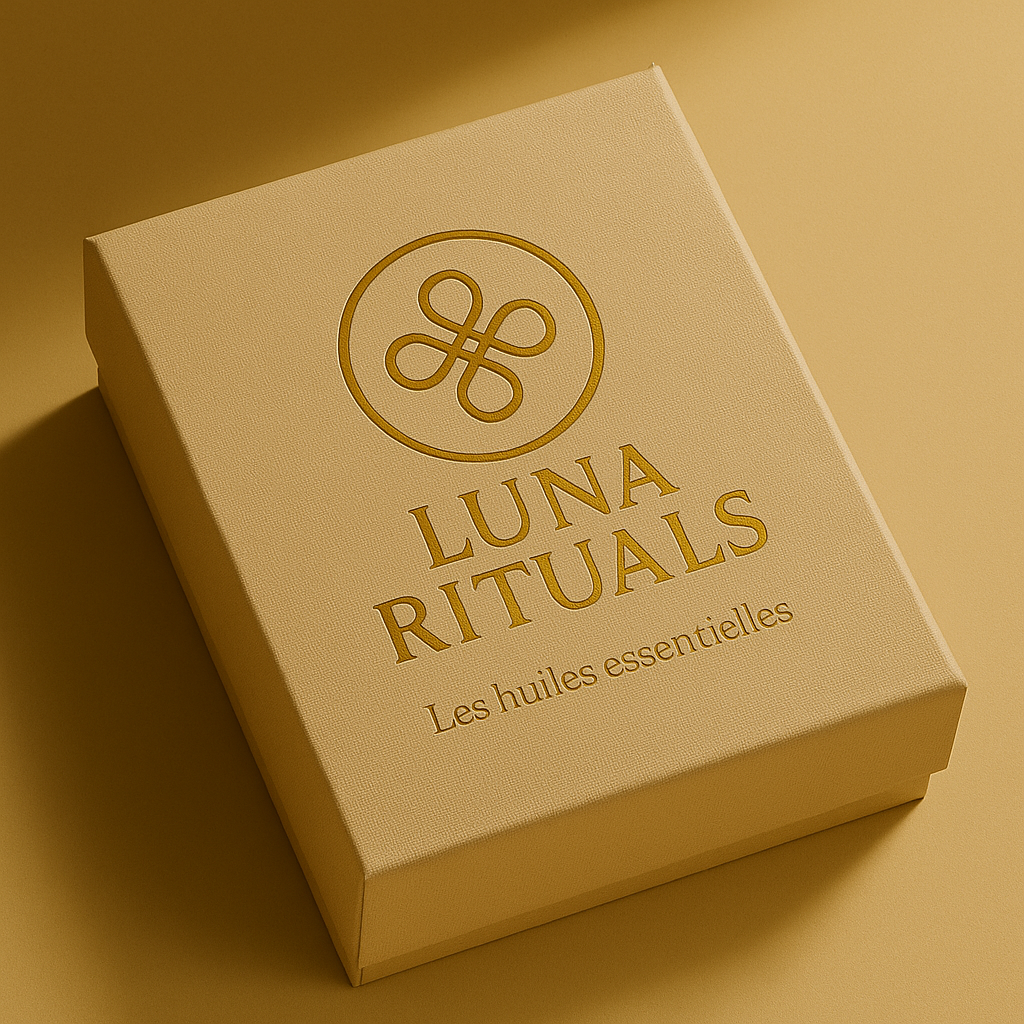 packaging kraft logo identité visuelle bien-être et spirituel, luna rituals