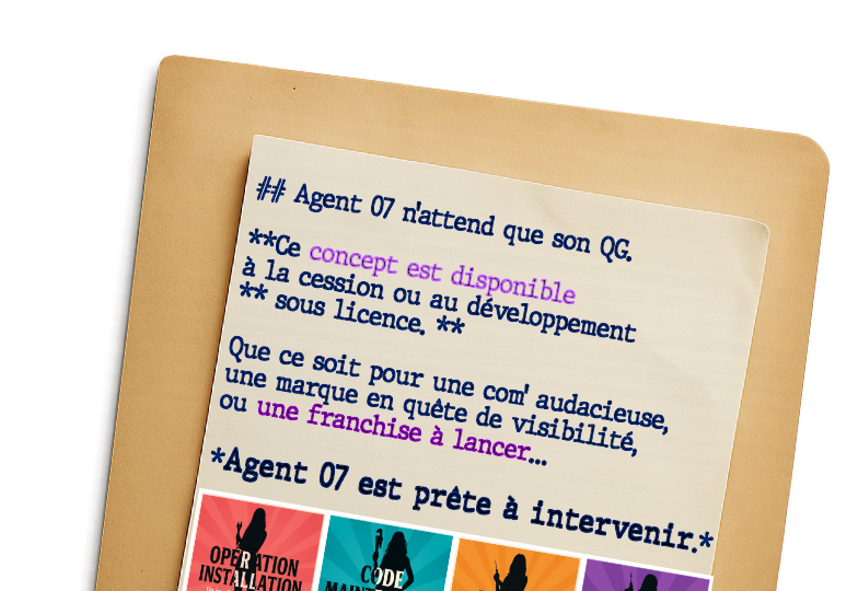 concept à vendre franchise artisan identité visuelle
