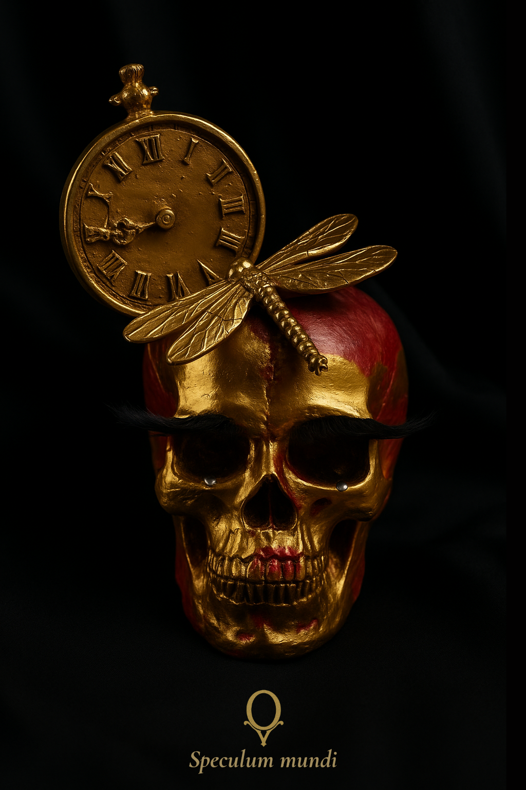 artisanat d'art bougie superficialité skulls crâne vanité